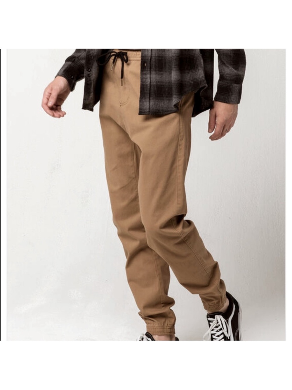 Charles and A Half Men's Tan Twill Jogger Pants size XL